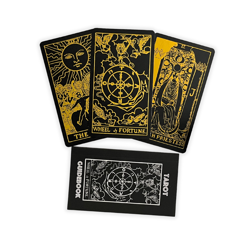 Black Gold Tarot Deck | Classic Tarot Design and Gold Foil