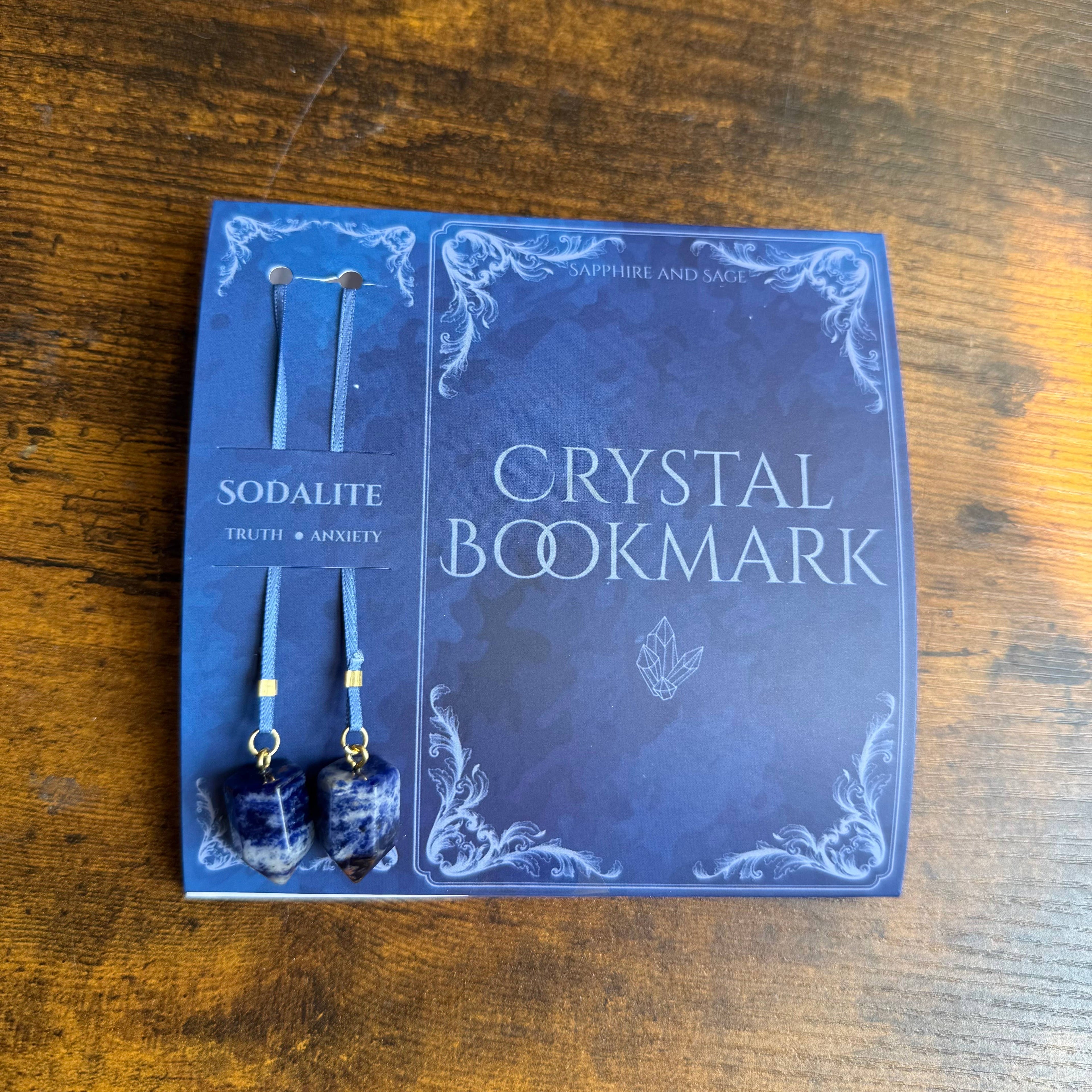Crystal Bookmark – Sodalite