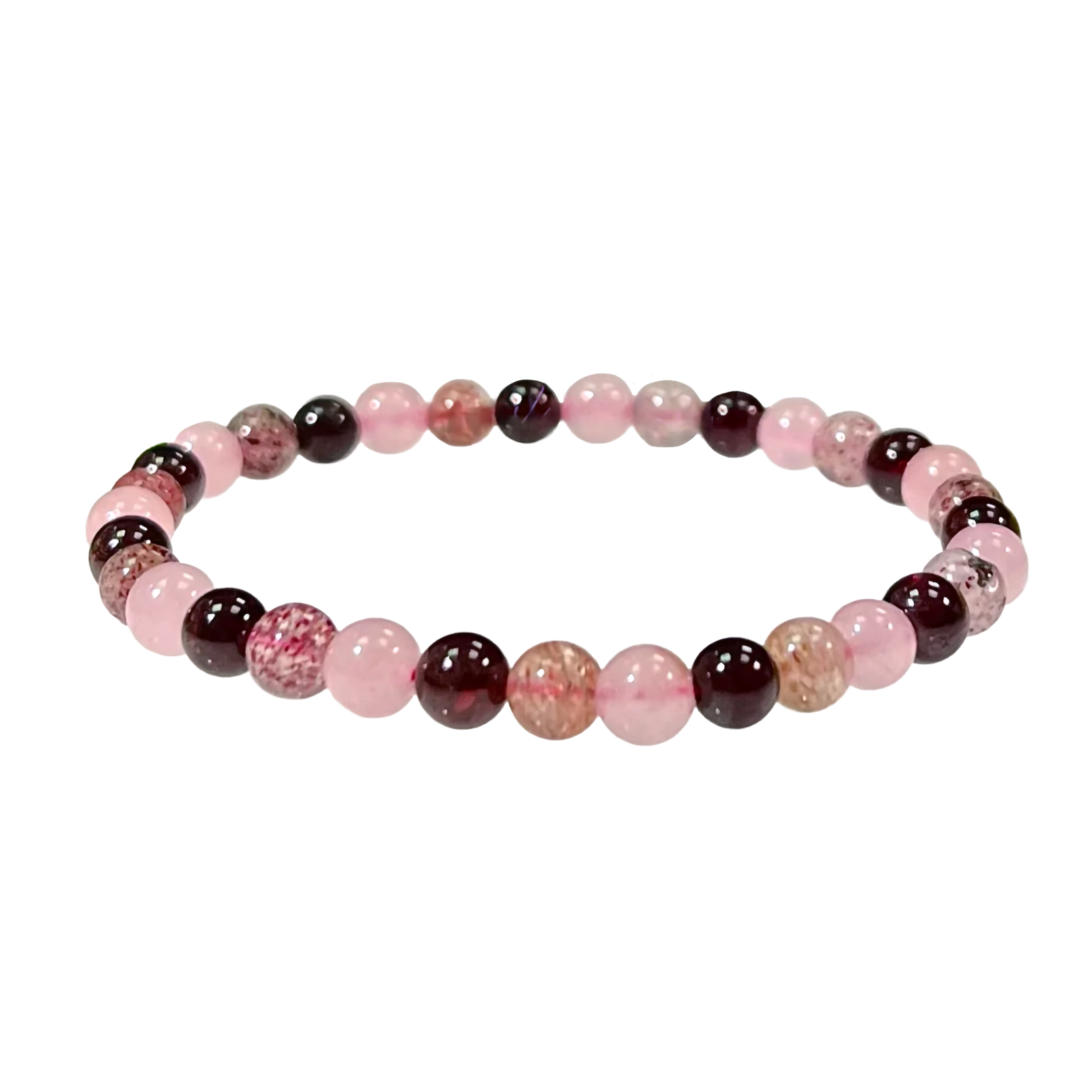 Natural Heart Chakra 6mm 7.5” Crystal Stretc