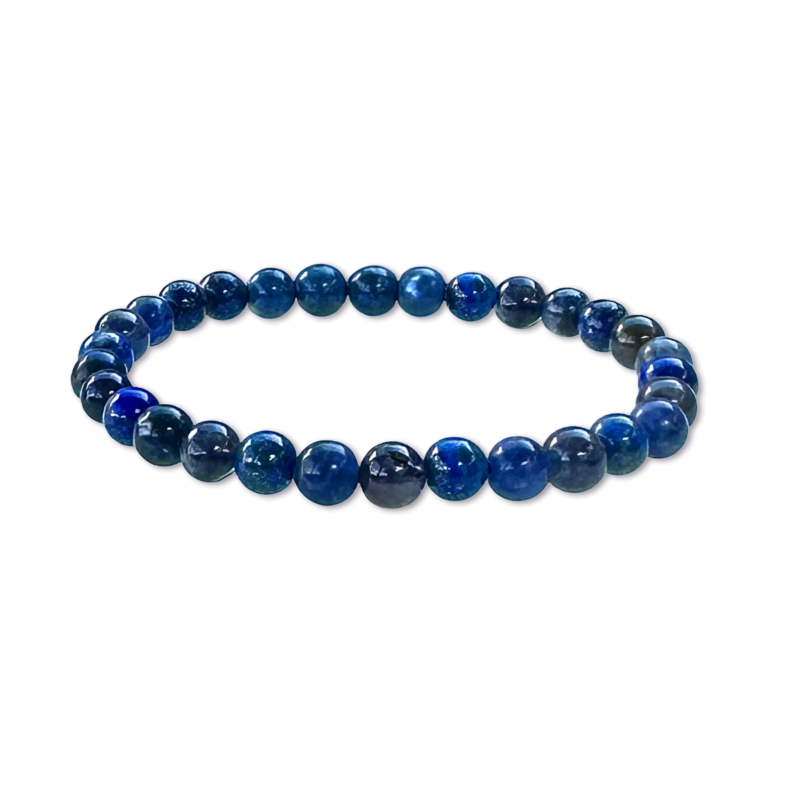 6mm Third Eye Chakra 7.5” Crystal Stretch Bracelet
