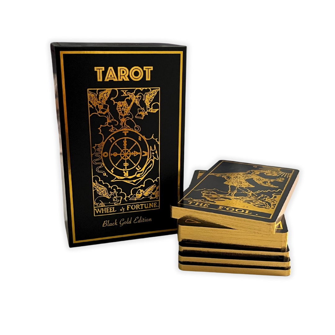 Black Gold Tarot Deck | Classic Tarot Design and Gold Foil
