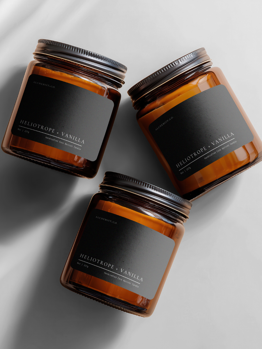 Heliotrope + Vanilla  Bliss Wellness Candle