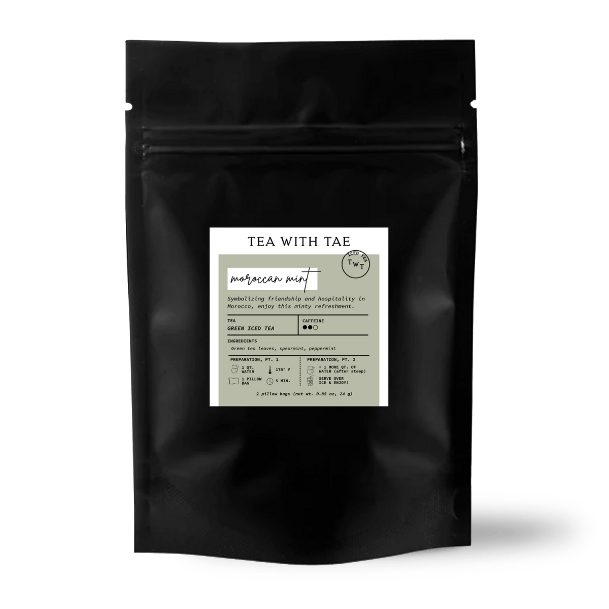 Moroccan Mint Iced Green Sampler Pouch (2 Pillow Bags)