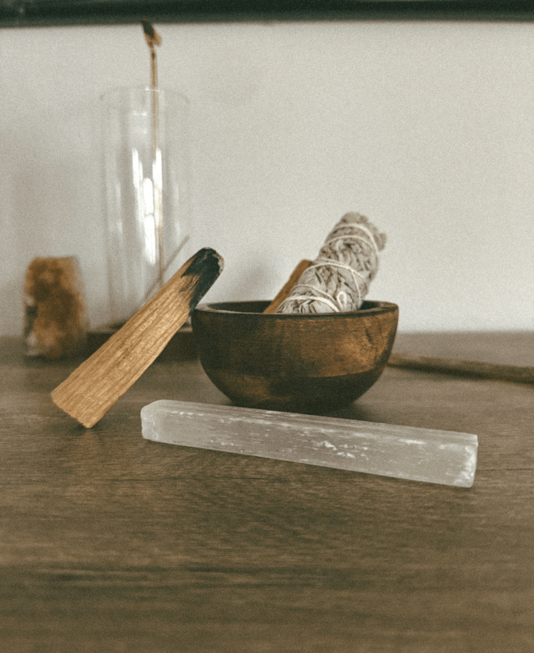 The Ritual Smoke Set – Palo Santo, Sage + Selenite